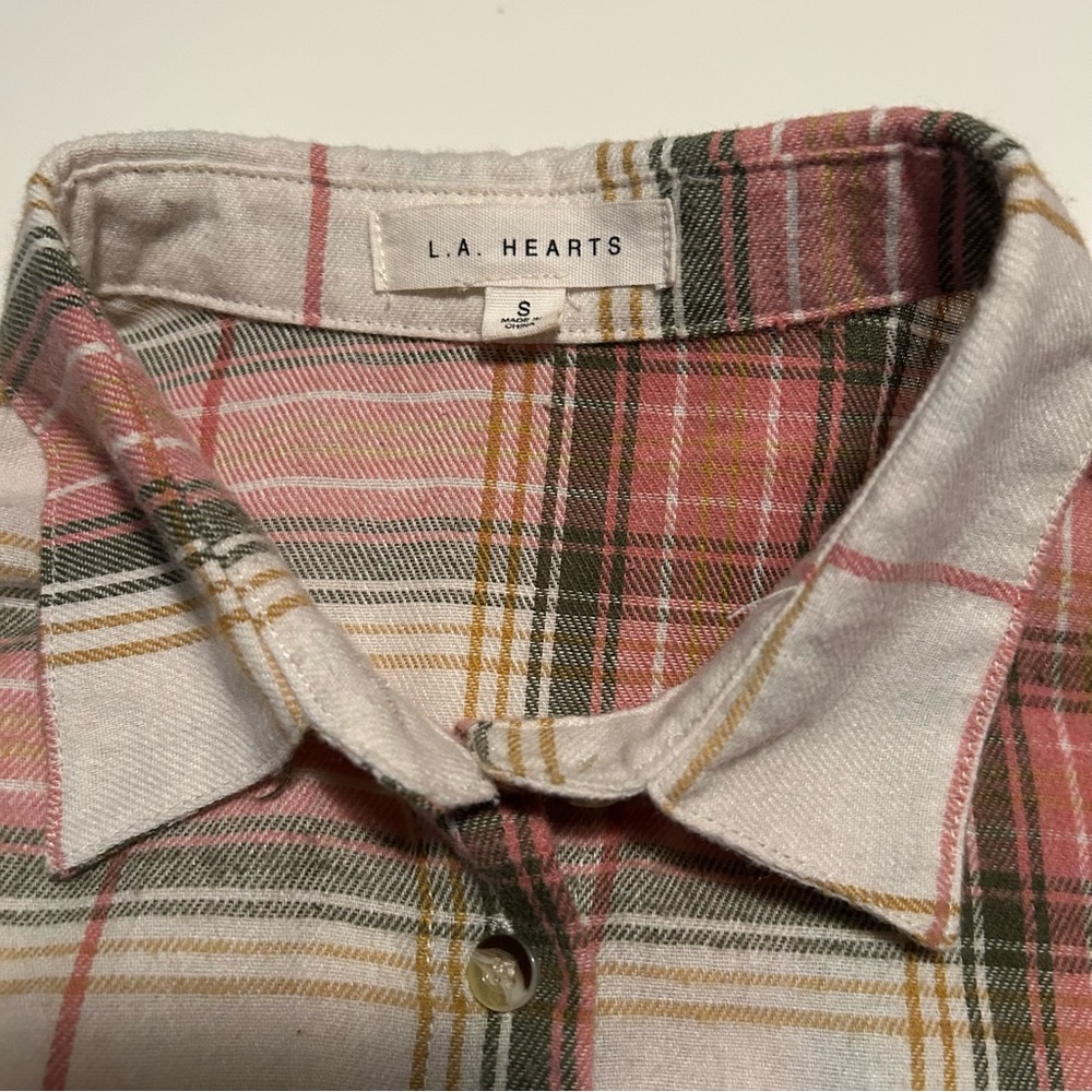 La Hearts PacSun Boyfriend Flannel Shirt - Picture 4 of 9